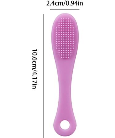 Facial Scrubber for Face | Handheld Finger Gentle Facial Scrubber | Space Saving Face Wash Brush for Travel Soft Face Cleansing Brush for Cleansing Shakven Rolan Purple - Buy Online on GoSupps.com
