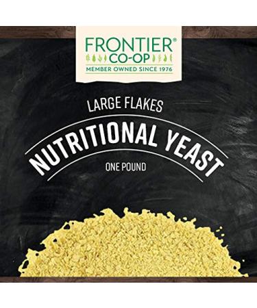 Frontier Co-op 1lb Nutritional Yeast Large-Flake | Unflavored | Vegan Superfood - Buy Online on GoSupps.com