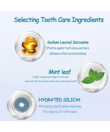 Teeth Whitening Powder for Tea, Coffee, Wine & Smoking Stain Removal - Mint Flavour (3PCS) - Buy Online on GoSupps.com
