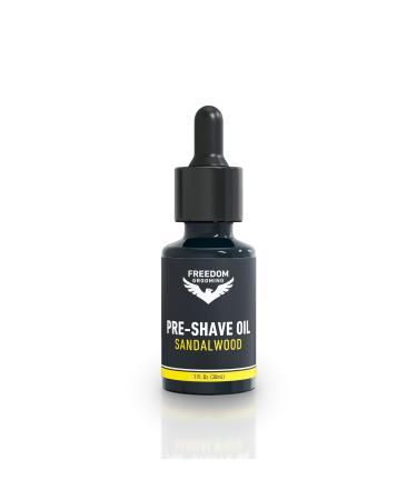 Pre-Shave Oil - FREEDOM GROOMING now Freebird - Sandalwood Shaving Oil for Men, Hydrates, Softens and Protects Skin from Bumps and Irritation - Buy Online on GoSupps.com