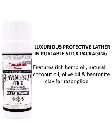 Taconic Shave Urban Woods Shaving Soap Stick - Antioxidant-Rich Seed Oils for a Smooth Shave | International Shipping - Buy Online on GoSupps.com