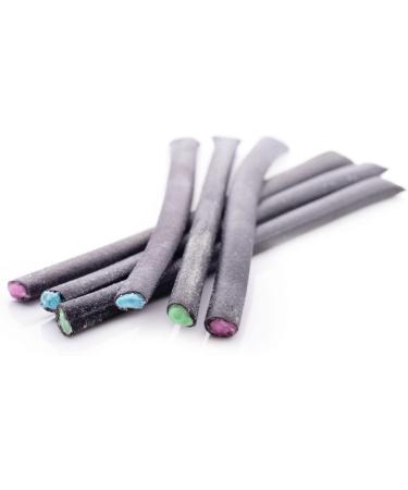 Maxilin Limited Edition Sour Liquorice Flyers Bag - 75g - Liquorice sticks filled with sour fruit flavoured crystallised sugar centres - Buy Online on GoSupps.com