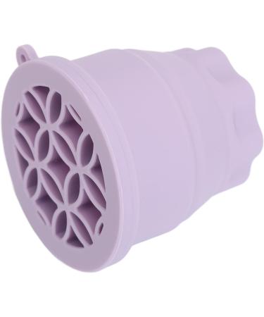 Portable Makeup Brush Cleaning Bowl - Effective Folding Storage Cleaner Cup for Home in Violet - Buy Online on GoSupps.com
