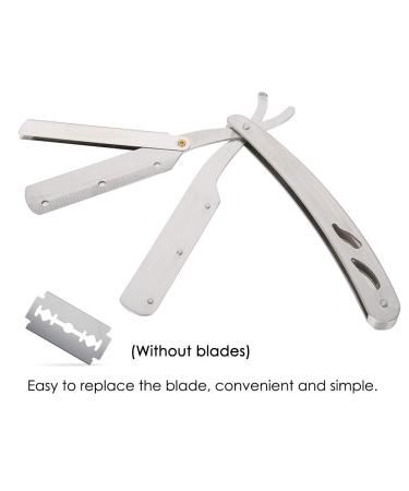 Navaja Barbero Men's Razor - Traditional Stainless Steel Shaving Tool Non-Slip Comfortable Foldable Design | Perfect for Haircuts - Buy Online on GoSupps.com