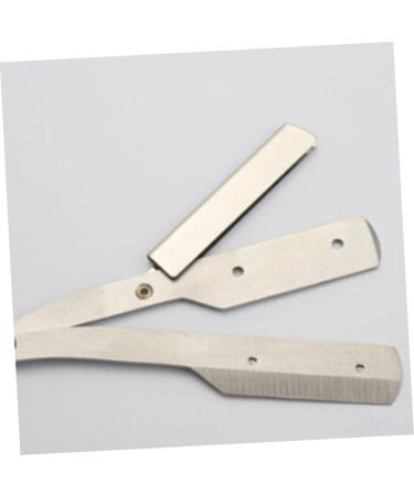 FRCOLOR 2pcs Razor Stainless Steel Shaver - Dual Blade Hair Cutting Knife for Men - Perfect for Beard Grooming - Buy Online on GoSupps.com