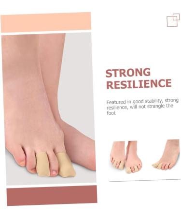 JEWEDECO 2 Pairs Silicone Gel Toe Sleeves Protectors - Soft & Flexible 4x2.5cm - Buy Online on GoSupps.com