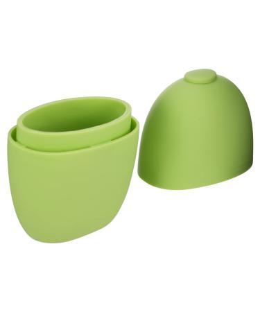 Housoutil Silicone Face Ice Tray Ice Roller Ice Mold for Face Facial Massage Roller Rollers Cold Roller Ball for 11.5x7cm Green