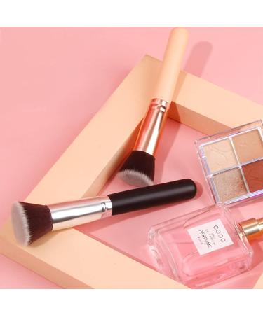 LuLiyLdJ 2 Pack Foundation Brushes | Flat Buffing & Blending Makeup Brushes for Flawless Facial Application - International Shipping Available - Buy Online on GoSupps.com