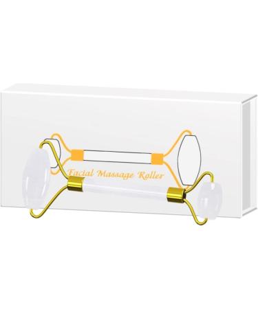 Massager Roller Massage Stick Massage Tool Jade Roller for Face Skin Care Natural White Stone Facial Massager Roller-Ci No Box (Color : Rollerpu with Box) - Buy Online on GoSupps.com