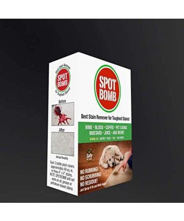 SPOTBOMB Industrial Strength Stain Remover for Carpet, Rugs, Tile - Pet Safe, Deep Cleans & Removes Organic Stains - Made in USA - 1 Count - Buy Online on GoSupps.com