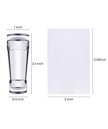 French Tip Nail Stamper Kit with Clear Scraper - Silicone Jelly Nails Art Tool for Easy DIY Salon-Quality Manicures (White) - Buy Online on GoSupps.com