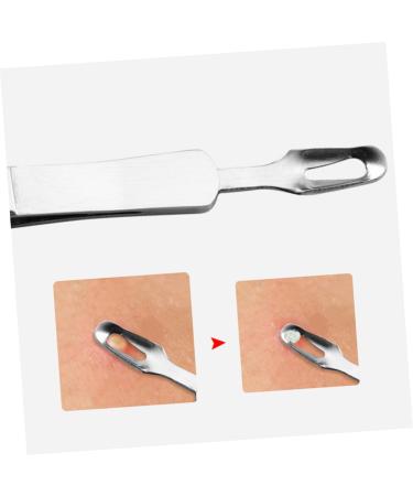 HAPINARY 9 Pcs Clip Comedone Extractor Instrument Tool Pimple Tweezers Blackhead Stainless Steel Silver - Buy Online on GoSupps.com