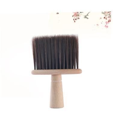 1pc Vintage Hair Brush for Broken Hair & Facial Cleaning - Wooden Hair Duster for Salons & Shaving - Brown Hair Removal Brush - Buy Online on GoSupps.com