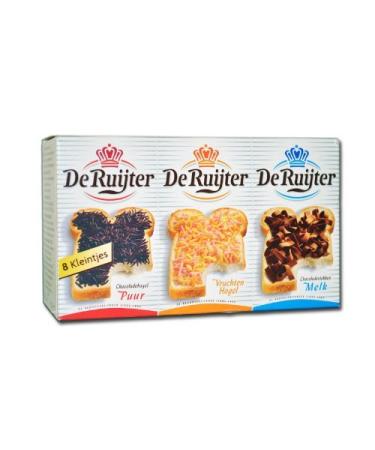 De Ruijter Ruijter Ruijter 8 Small Chocolate Cones 140g Mixed Pack of 10