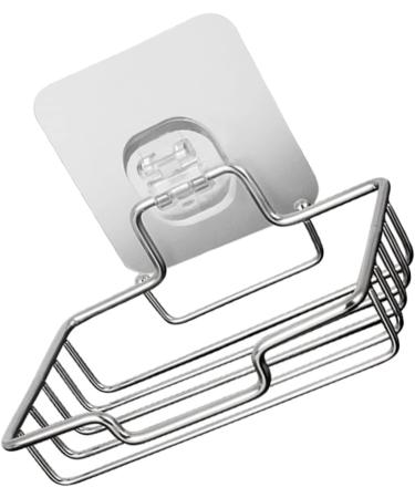 Amosfun 5pcs Stainless Steel Soap Holder Soap Holder for Shower Wall Soap Rack Stainless Steel Soap Wall-mount Holder Soap Bar Sink Drain Self-draining Soap Boxes Soap Dish Holder Square - Buy Online on GoSupps.com