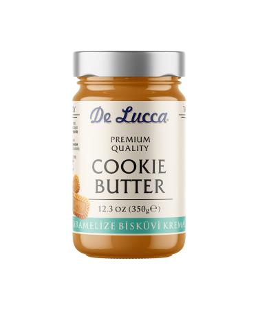De Lucca 12.3 Oz Cookie Butter, Caramelized Biscuit Cream  Delicious Snacks for Adults and Kids, Breakfast Essentials, Premium Quality Biscuit Cream