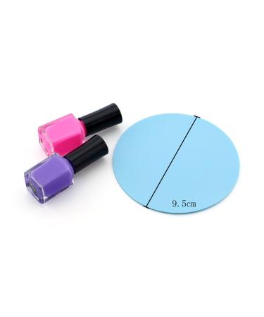 Frcolor 5Pcs Professional Nail Art Silicone Palette for Cosmetics, Foundation, Mixing, Blending, Paint Tray - Buy Online on GoSupps.com