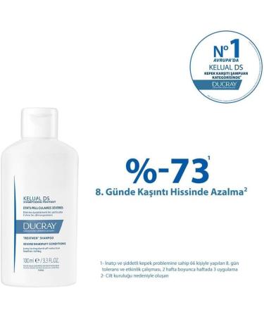  Ducray Ducray Pierre Fabre Ducray Kelual DS Anti-Dandruff Shampoo 100ml - Buy Online on GoSupps.com