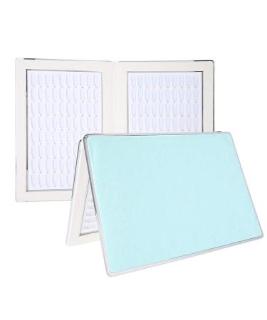 Nail Art Book Nail Color Card Showing Holder Nail Color Card Easy-to-Masen Nail Polish Display for Nail Art Lovers for Nail Salon Use (Blue) Blue