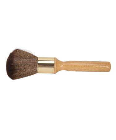 Neck Duster Brush Ergonomic Portable Hairbrush for Hairdresser Large Made of Wood