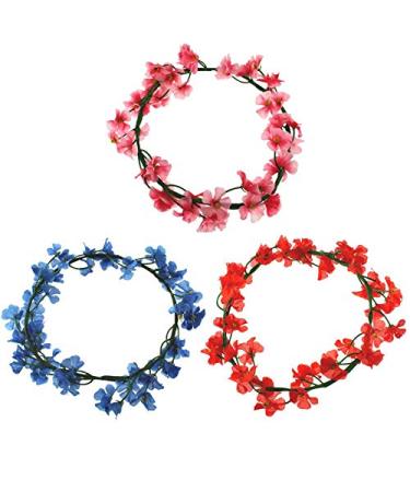 Zac's Alter Ego Set of 3 Flower Garlands - Weddings Festivals Fancy Dress