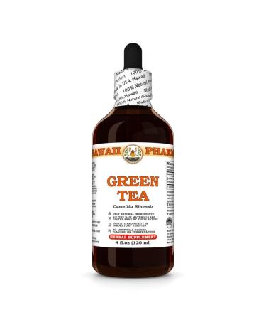 Green Tea (Camellia Sinensis) Dry Leaf Tincture, Made in Hawaii, All Natural, Vegan, Pure Liquid Extract - 4 fl.oz 4 Fl Oz (Pack of 1)