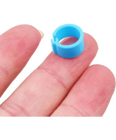 Buy Ancllo 200pcs 8mm No Numbers Birdsbone Tapes - Multicolored Clip-on Leg Rings for Pigeons & Parrots - 10 Color Mixed for Chicks - International Shipping Available - Buy Online on GoSupps.com