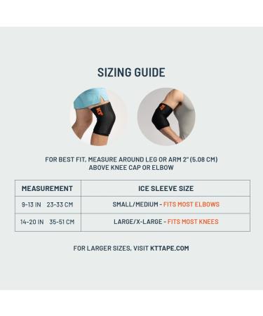 KT Health Ice Sleeve - Cold Therapy & Compression for Sore Muscles & Joints (L/XL) - Buy Online on GoSupps.com