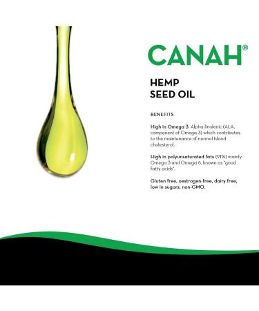 Natural Hemp Seed Oil 500ml - Cold-Pressed Raw Vegan Omega-3 & Omega-6 Rich Kosher Certified - Supports Healthy Cholesterol & Contains Vitamin E - Buy Online on GoSupps.com