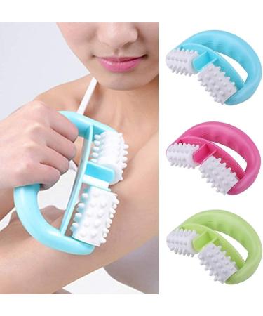 Anti-Cellulite Massage Roll Brush - Wet/Dry Use for Effective Cellulite Reduction - Ideal for Women & Men - Target Shoulders Buttocks Back & Legs (Green) - Buy Online on GoSupps.com