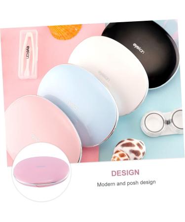 Lurrose Box Companion for Contact Lenses | Decorative Lens Case & Solution Holder | UK Shipping | 10.2x7.8cm Pink - Buy Online on GoSupps.com
