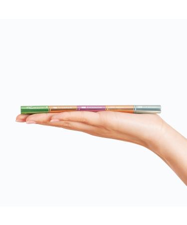 4-in-1 Stackable Travel Makeup Brush Set | Multi-functional Beauty Essential for On-the-Go - Buy Online on GoSupps.com