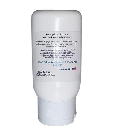Diva Stuff Pumpkin Puree Exfoliating Enzyme Facial Gel Cleanser With Hyaluronic Acid Marine Elastin Horse Chestnut and Retinol 2 oz - Buy Online on GoSupps.com