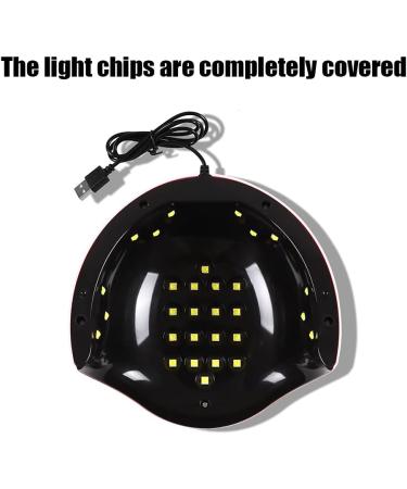 72W UV LED Nail Lamp - Professional Gel Polish Dryer with LCD Screen - Pink - Buy Online on GoSupps.com