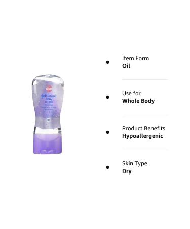 Johnson's Baby Oil Gel Lavender 6.5 oz (192ml) - 3 Pack - Buy Online on GoSupps.com