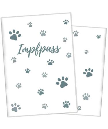 Wilhelm Fell vaccination passport for animals I personalized for your pet i personal gift idea for pet owners i protective cover for the vaccination pass for pets (paw blue) vaccination pass for animals paw blue - Buy Online on GoSupps.com