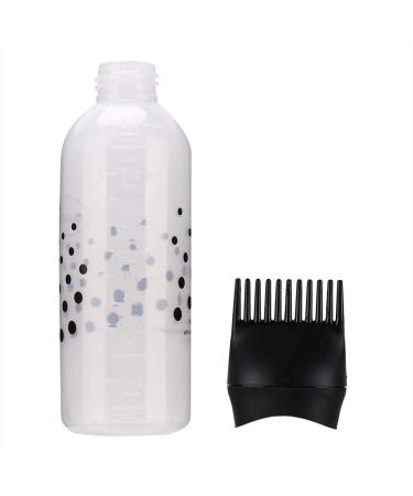 Root Comb Applicator Bottle, Hair Coloring Bottle, Shampoo Bottle, for Barbershops Hairdressing Tool Hair Salons Squeeze Bottle(black)