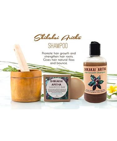 Organic Handcrafted Shampoo Bar | Shikakai & Aritha | Eco-Friendly International Shipping - Buy Online on GoSupps.com