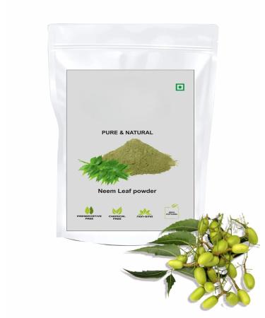Pure Neem Powder Leaves for Eating & Drinking skin and Hair Nutrition Dehydration Evens Skin Tone Acne Pimples/Hair Thicker & Stronger -200 Gram - Buy Online on GoSupps.com
