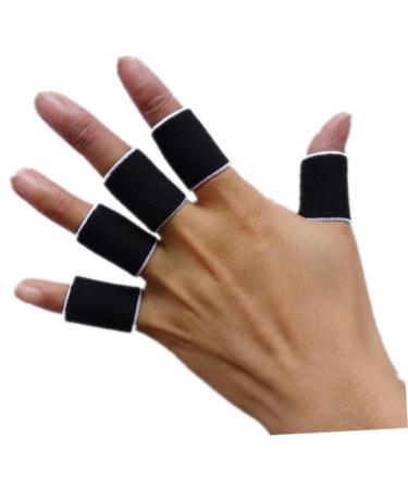 FRCOLOR Elastic Thumb Braces & Finger Guards - Sports Finger Sleeves for Volleyball & Gym | International Shipping Available - Buy Online on GoSupps.com