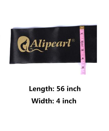 Ali Pearl Blue Satin Edge Scarf for Lace Wigs | Hair Setting Wrap - Buy Online on GoSupps.com