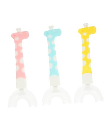 Hapinary 3st children's toothbrush U-shaped silicone toothbrush U-toothbrush toothbrushes for children kids toothbrush cleaning brush tooth cleaning tool for children toothbrush made of silicone baby