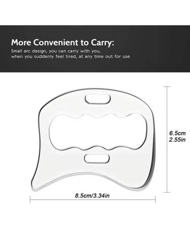 LYNNRICK Stainless Steel Guasha Massage Tool | IASTM Soft Tissue Scraping for Back & Legs - Buy Online on GoSupps.com