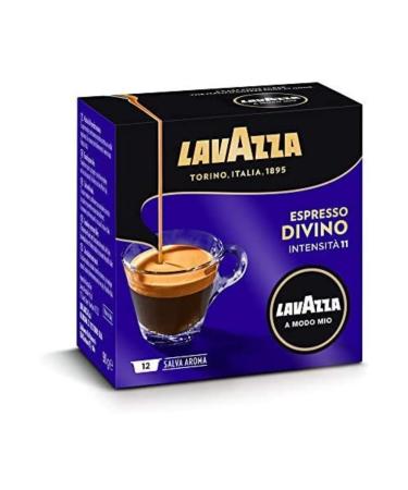 LAVAZZA - Cafe Espresso Divino - A Modo Mio Capsule Coffee - 100% Arabica - 12 Lavazza A Modo Mio® Compatible Capsules
