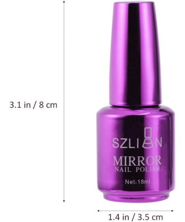 Minkissy Luminous Nail Polish Nail Polish Colors Glow in The Dark Nail Polish Mirror Effect Diamond Gel Nail Polish Quick Dry Nail Polish Silver Metallic Color Miss Mirror Nails Violet - Buy Online on GoSupps.com
