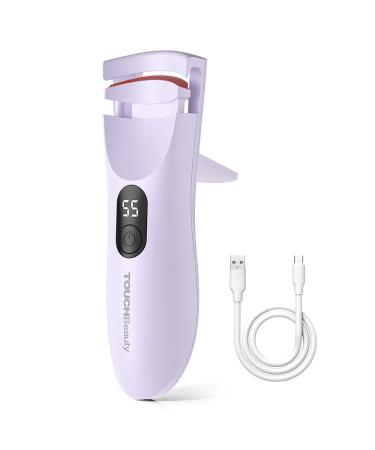 TOUCHBeauty AG-2316EU Heated Eyelash Curler with LED Display Electric Eyelash Curler with 3 Temperature Settings Natural Swing with Heating Silicone 10s Fast Heating and Long Durability