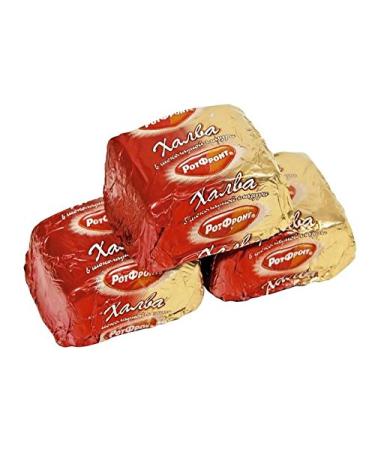 Russian Chocolate-Glazed Halva by Rot Front - Imported Delight - Buy Online on GoSupps.com