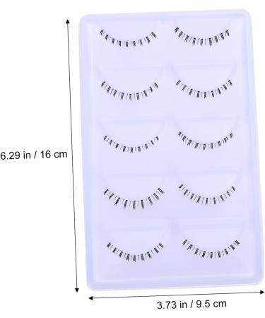 FOMIYES 10 Pairs Lower Eyelashes False Eyelashes Fake Lashes Fake Eyelashes Natural Lashes Bottom Eyelashes Strip Bottom Lashes Natural Eyelashes Transparent Stem Fiber - Buy Online on GoSupps.com