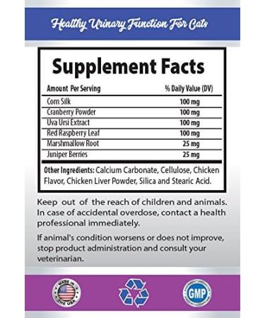 Premium Urinary Tract Infection Support for Cats - 3 Bottles of Chews (270 Treats) - Advanced UTI Relief & Prevention - Buy Online on GoSupps.com