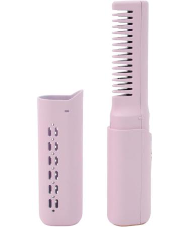 Rechargeable Mini Hair Straightener & Comb Brush | 2 in 1 Portable Design for All Hair Types - Purple - Buy Online on GoSupps.com